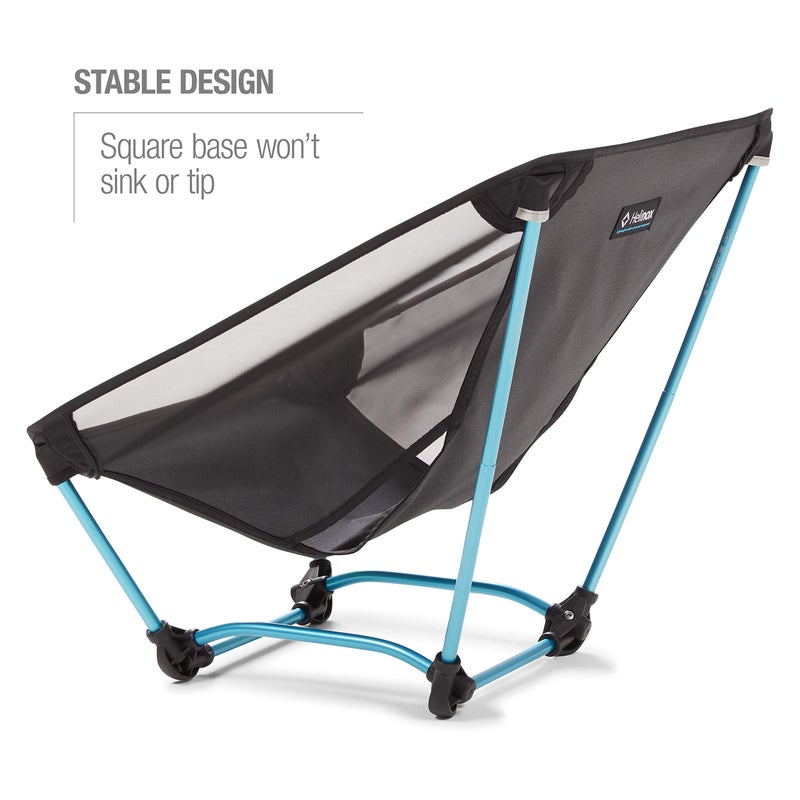 Helinox Ground Chair | Stable, 650g Ultralight, Packable, Portable Chair for Backpacking, Camping, Hiking, Travel, Moto-Touring (Black) - Image 3